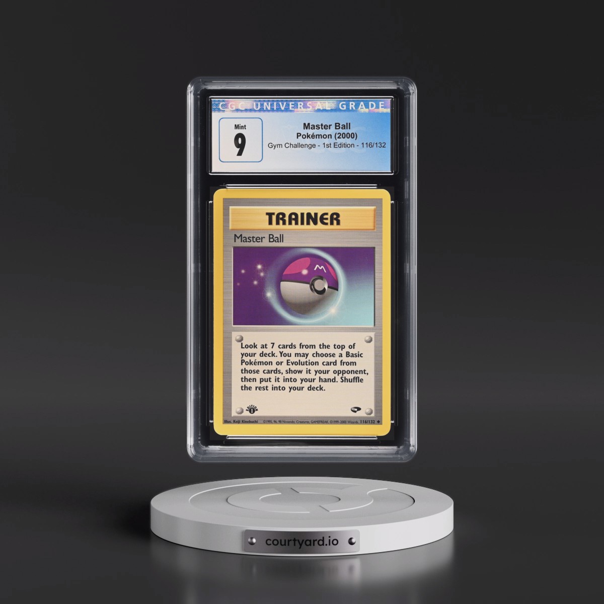 2000 Gym Challenge #116/132 Master Ball - 1st Edition 1st Edition (CGC 9 MINT)