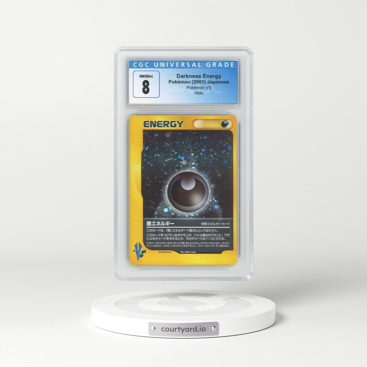 2001 Pokémon VS Darkness Energy - Holo (CGC 8 NM-MT)