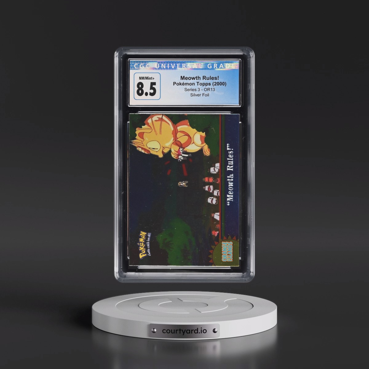 2000 Series 3 (Oval Nintendo Seal) #OR13 Meowth Rules! - Silver Foil (CGC 8.5 NM-MT+)