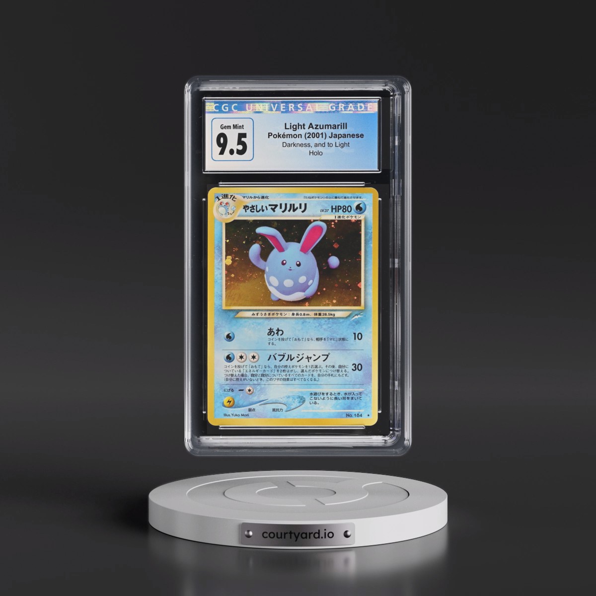2001 Pokémon Neo 4 #184 Light Azumarill - Holo (CGC 10 GEM MINT)