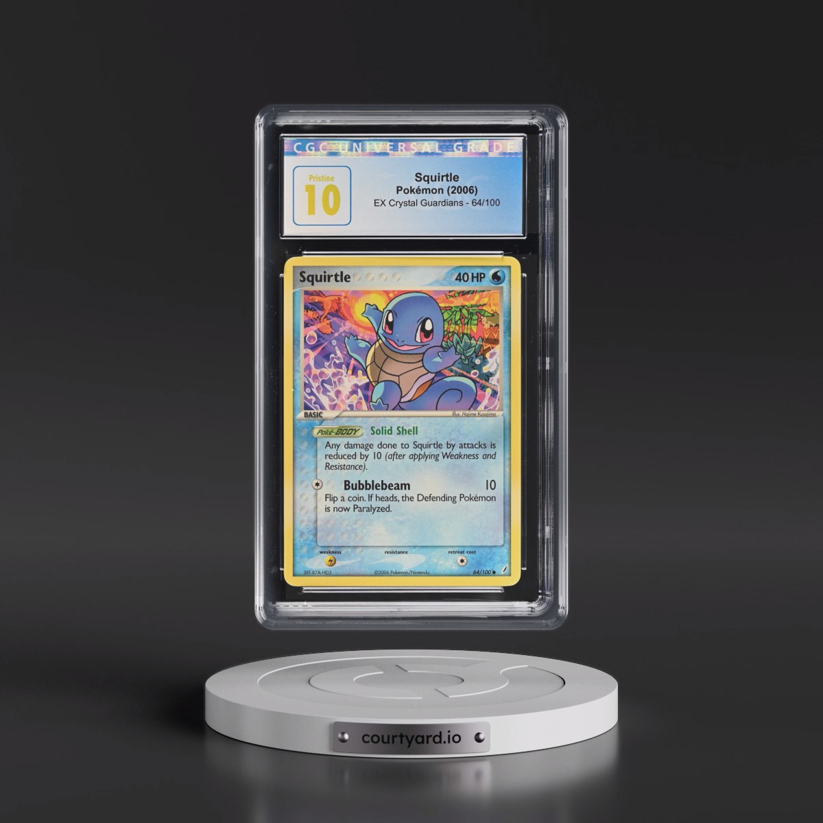 2006 EX Crystal Guardians #64/100 Squirtle (CGC 10 PRISTINE)