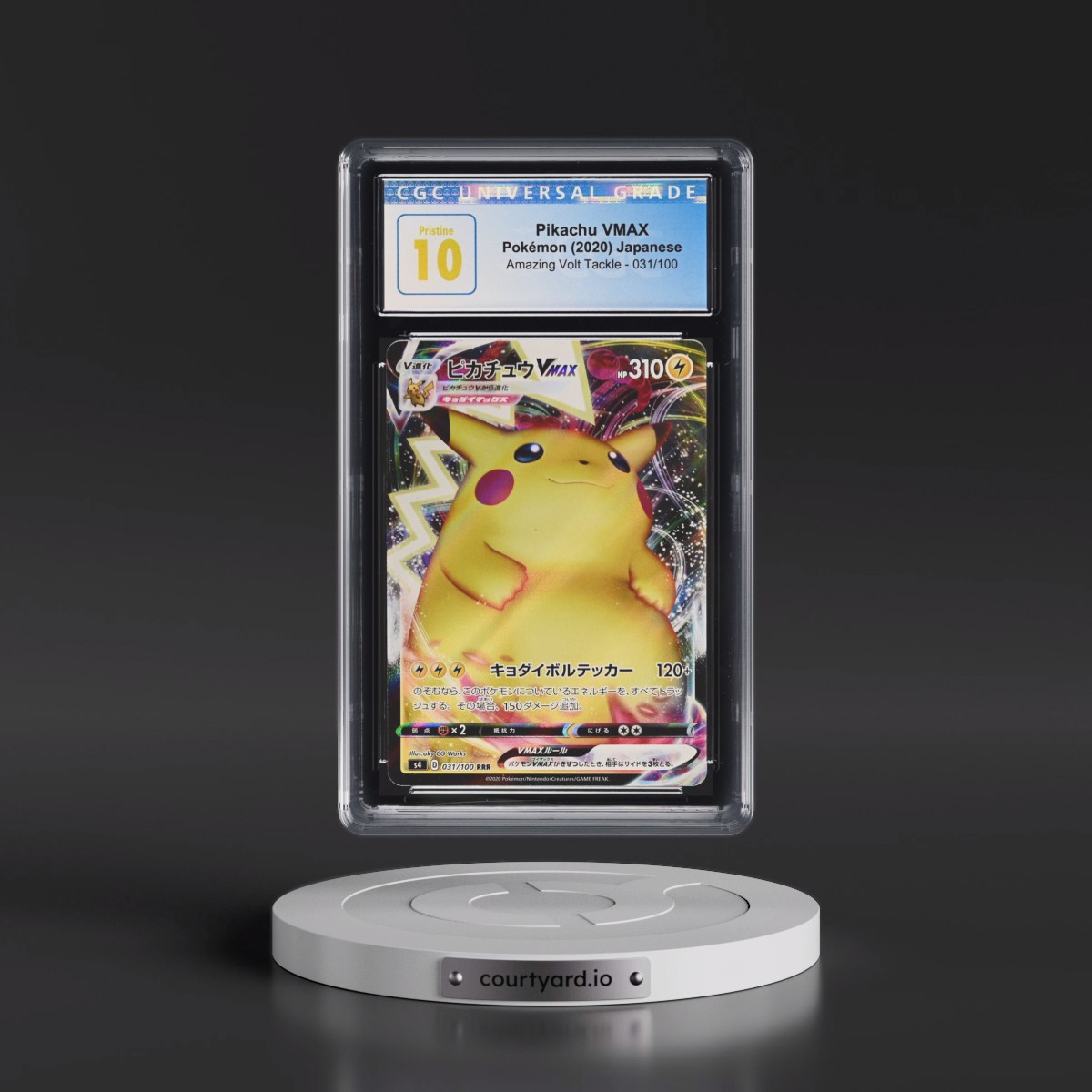 2020 Amazing Volt Tackle #031/100 Pikachu VMAX - Holo (CGC 10 PRISTINE)