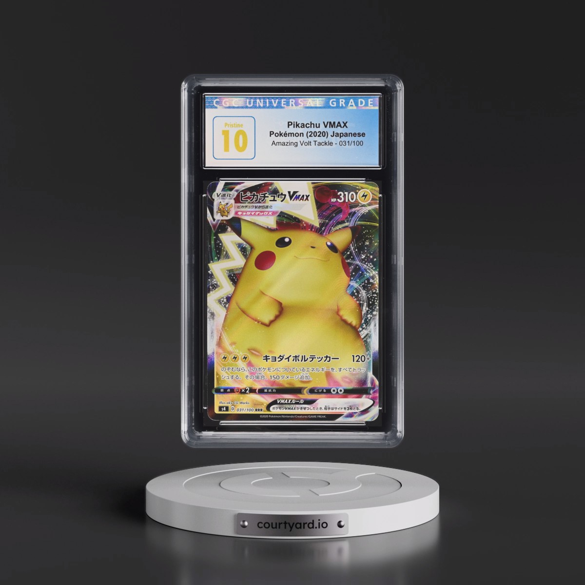 2020 Amazing Volt Tackle #031/100 Pikachu VMAX - Holo (CGC 10 PRISTINE)
