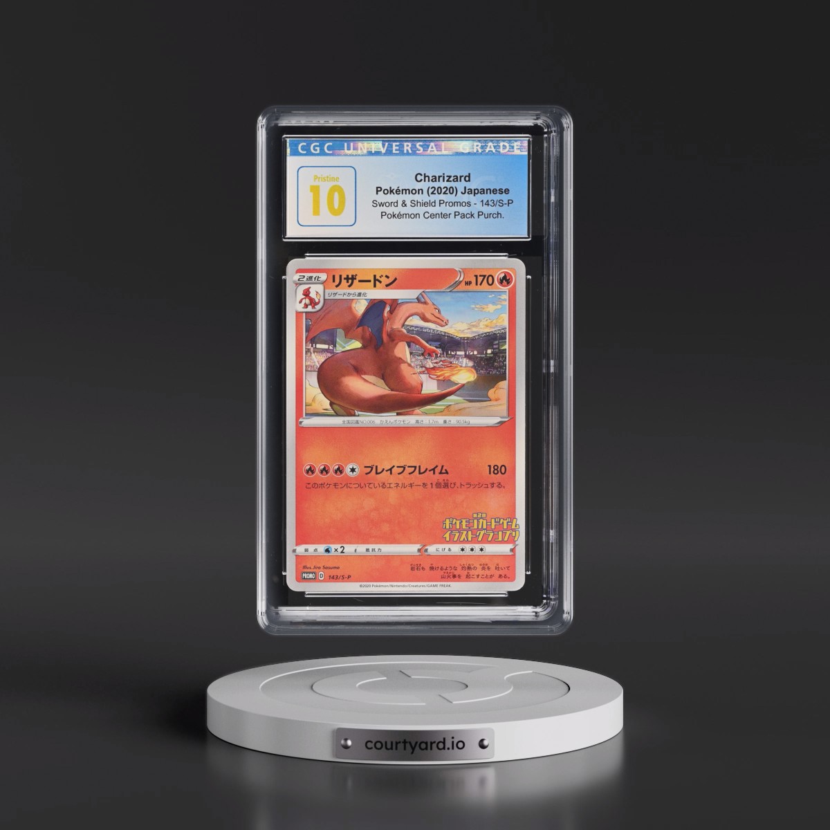 2019 Sword & Shield Promos Charizard - Pokémon Center Pack Purchase #143/S-P CGC 10