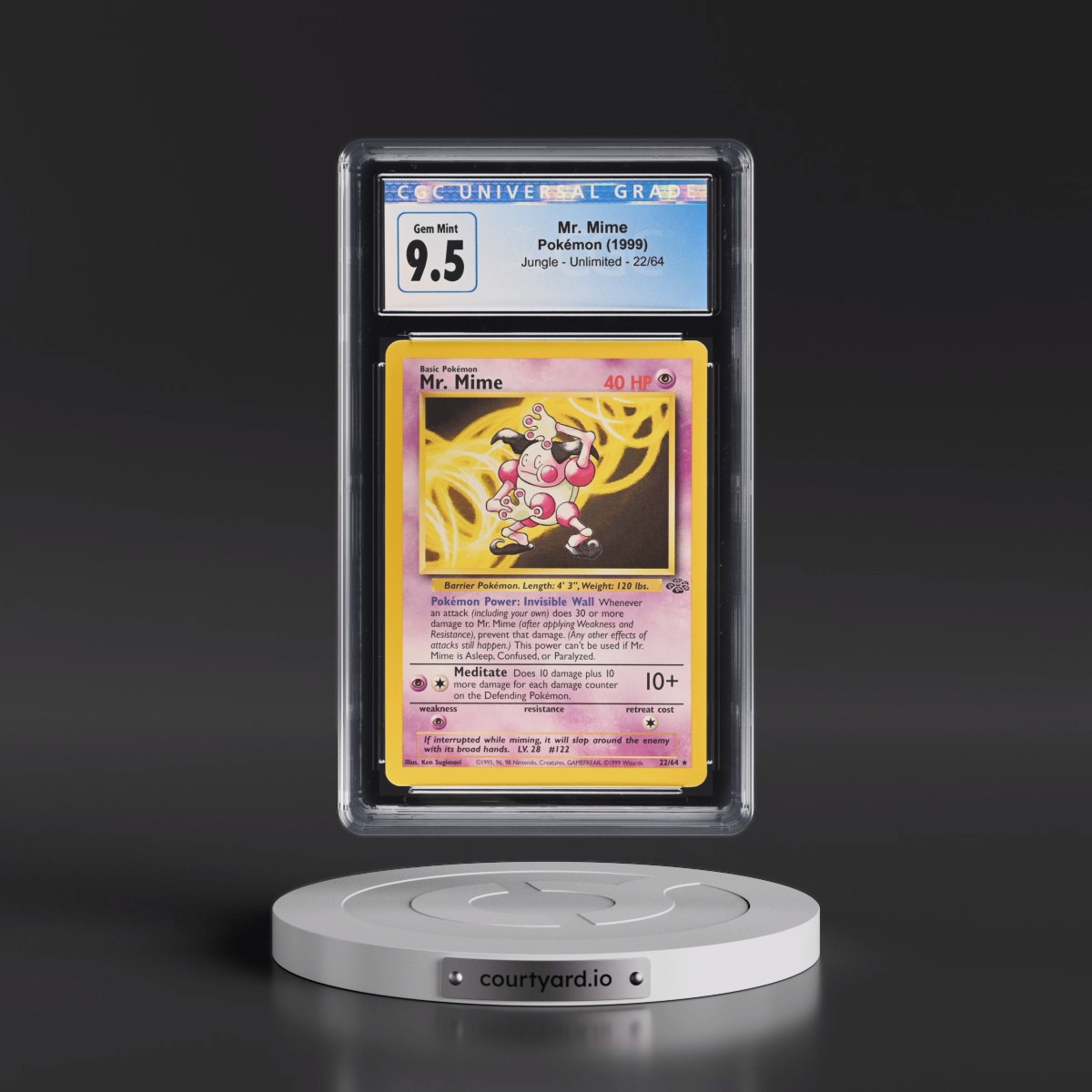 1999 Jungle #22/64 Mr. Mime (CGC 10 GEM MINT)
