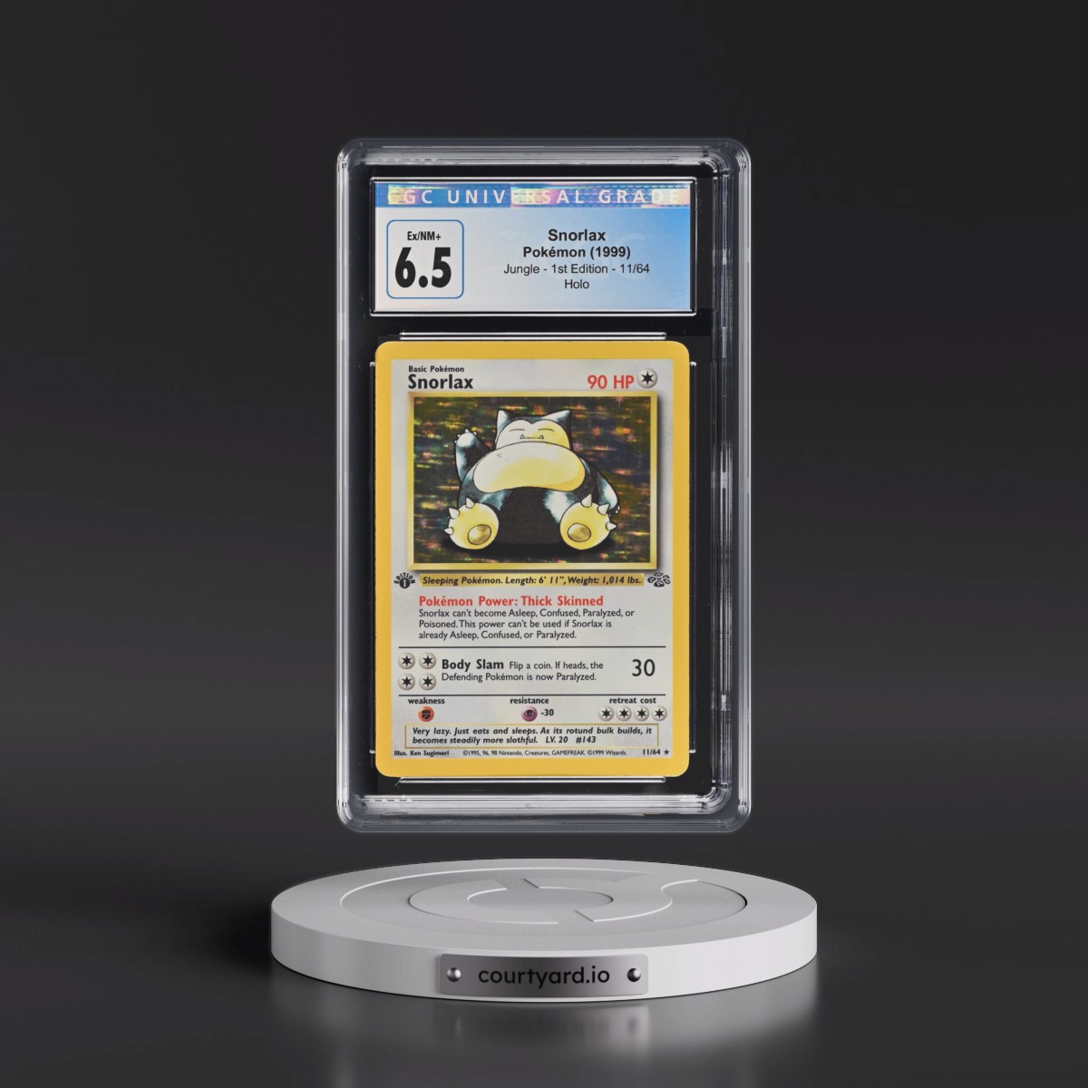 1999 Jungle Snorlax - 1st Edition Holo #11/64 CGC 6.5