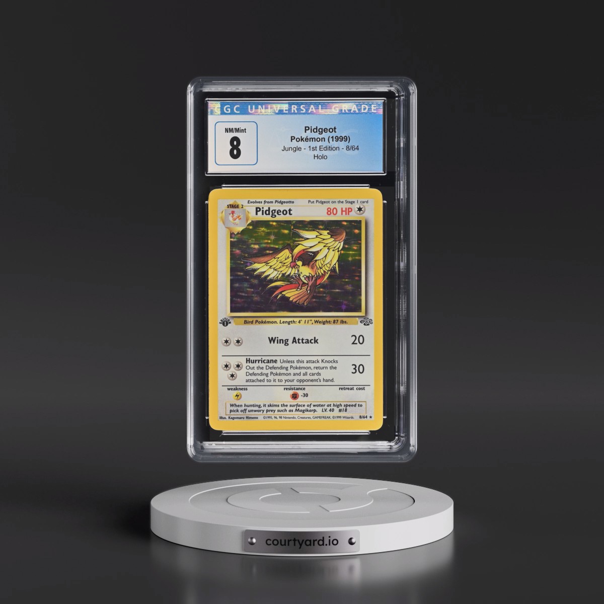 1999 Jungle #8/64 Pidgeot - 1st Edition Holo (CGC 8 NM-MT)