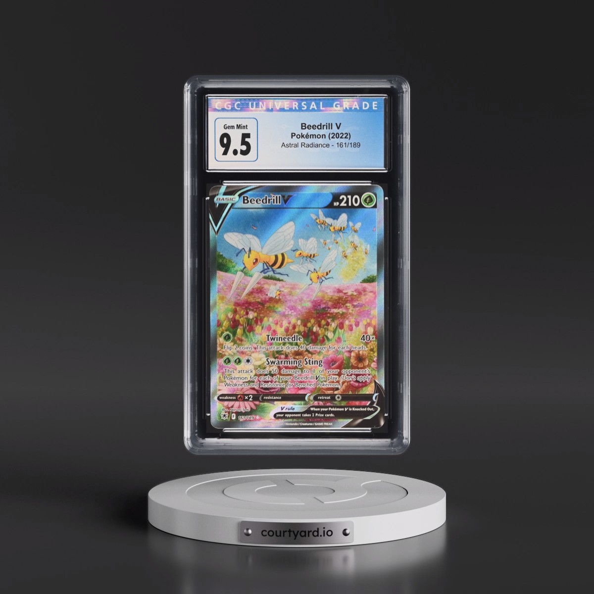 Astral Radiance #161/189 Beedrill V - Ultra Rare Holo (CGC 10 GEM MINT)