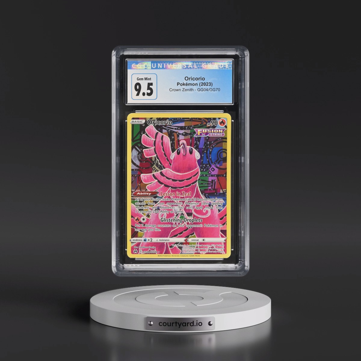 2023 Crown Zenith #GG04/GG70 Oricorio - Galarian Gallery Holo (CGC 10 GEM MINT)