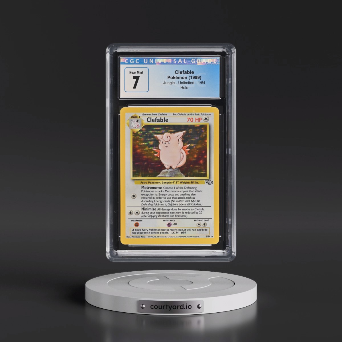 1999 Jungle #1/64 Clefable - Holo (CGC 7 NM)