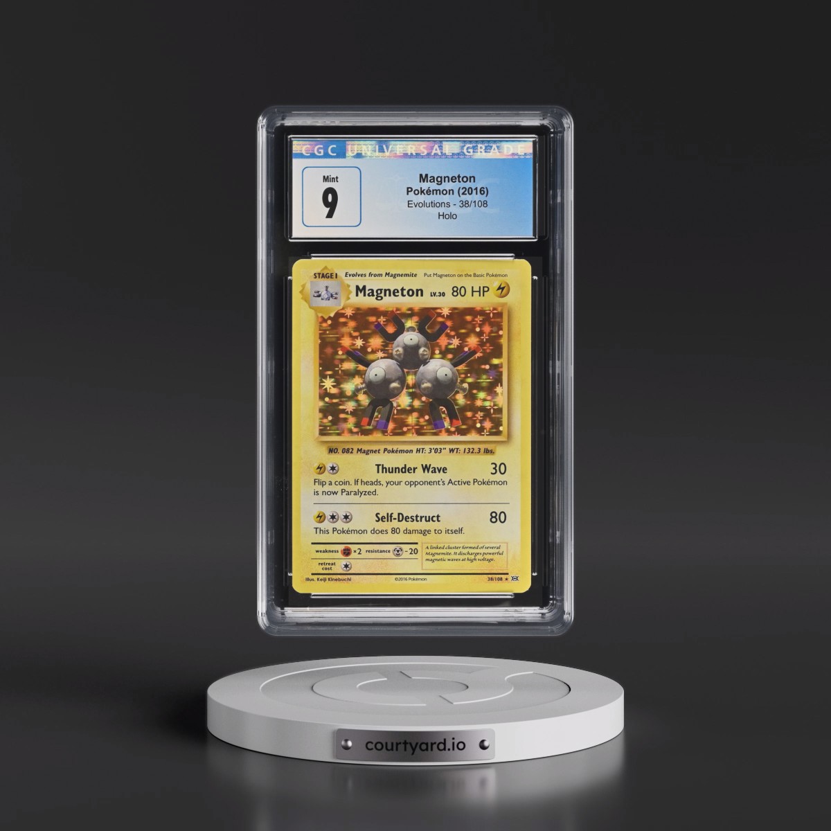 2016 Evolutions #38/108 Magneton - Holo (CGC 9 MINT)