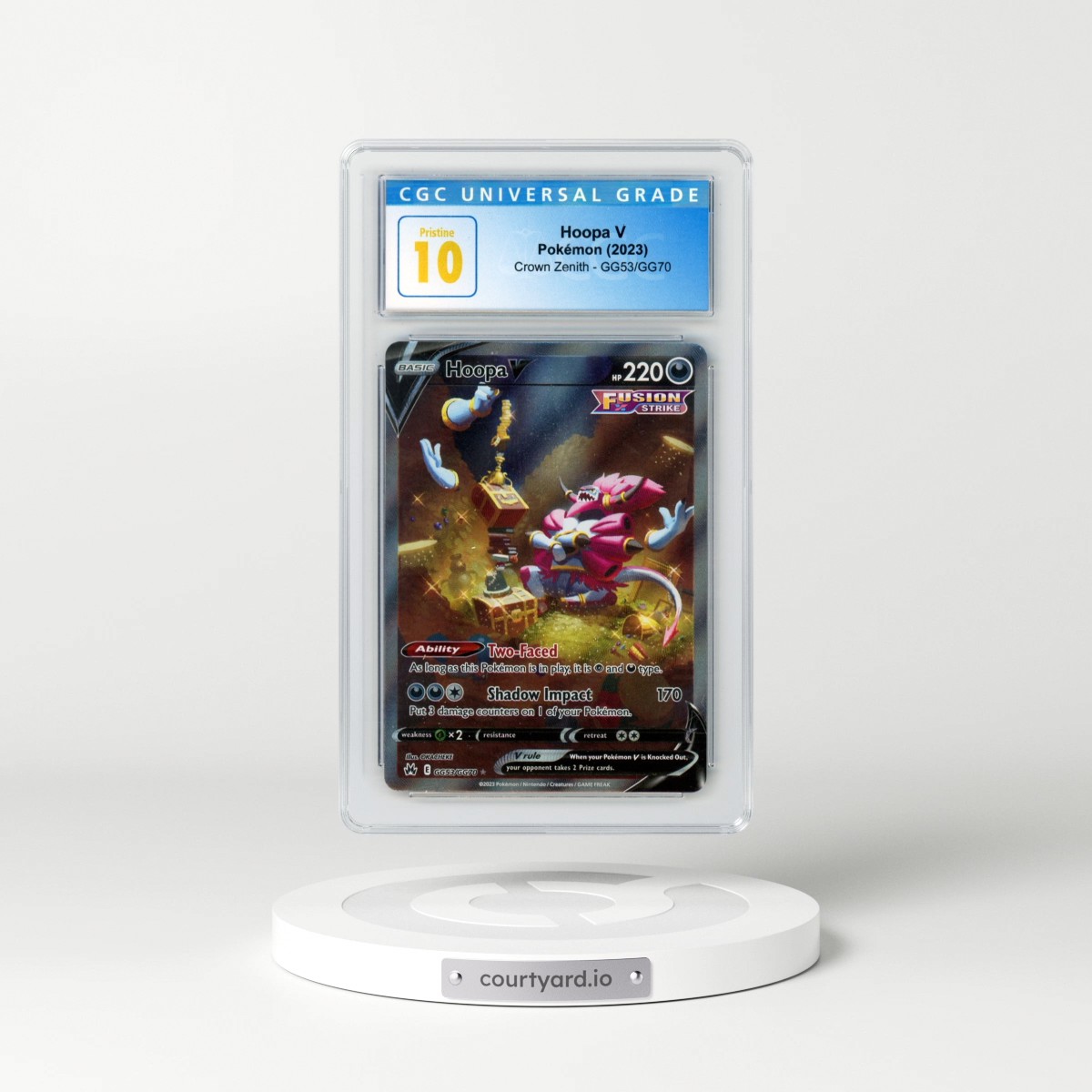 2022 Crown Zenith #GG53/GG70 Hoopa V - Holo (CGC 10 PRISTINE)