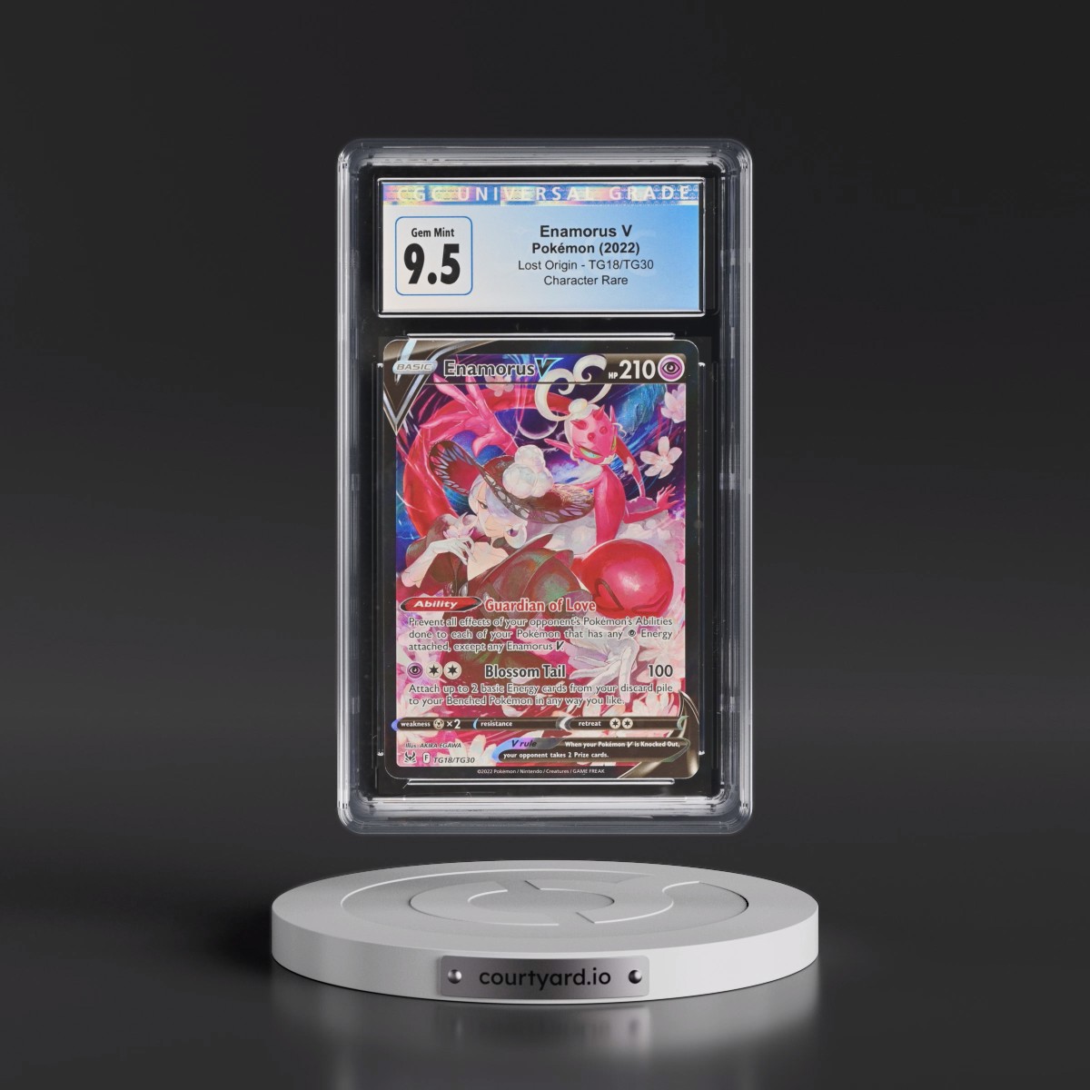 2022 Lost Origin #TG18/TG30 Enamorus V - Trainer Gallery Holo (CGC 10 GEM MINT)