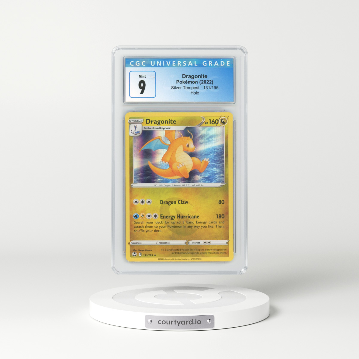 2022 Silver Tempest #131 Dragonite - Holo (CGC 9 MINT)