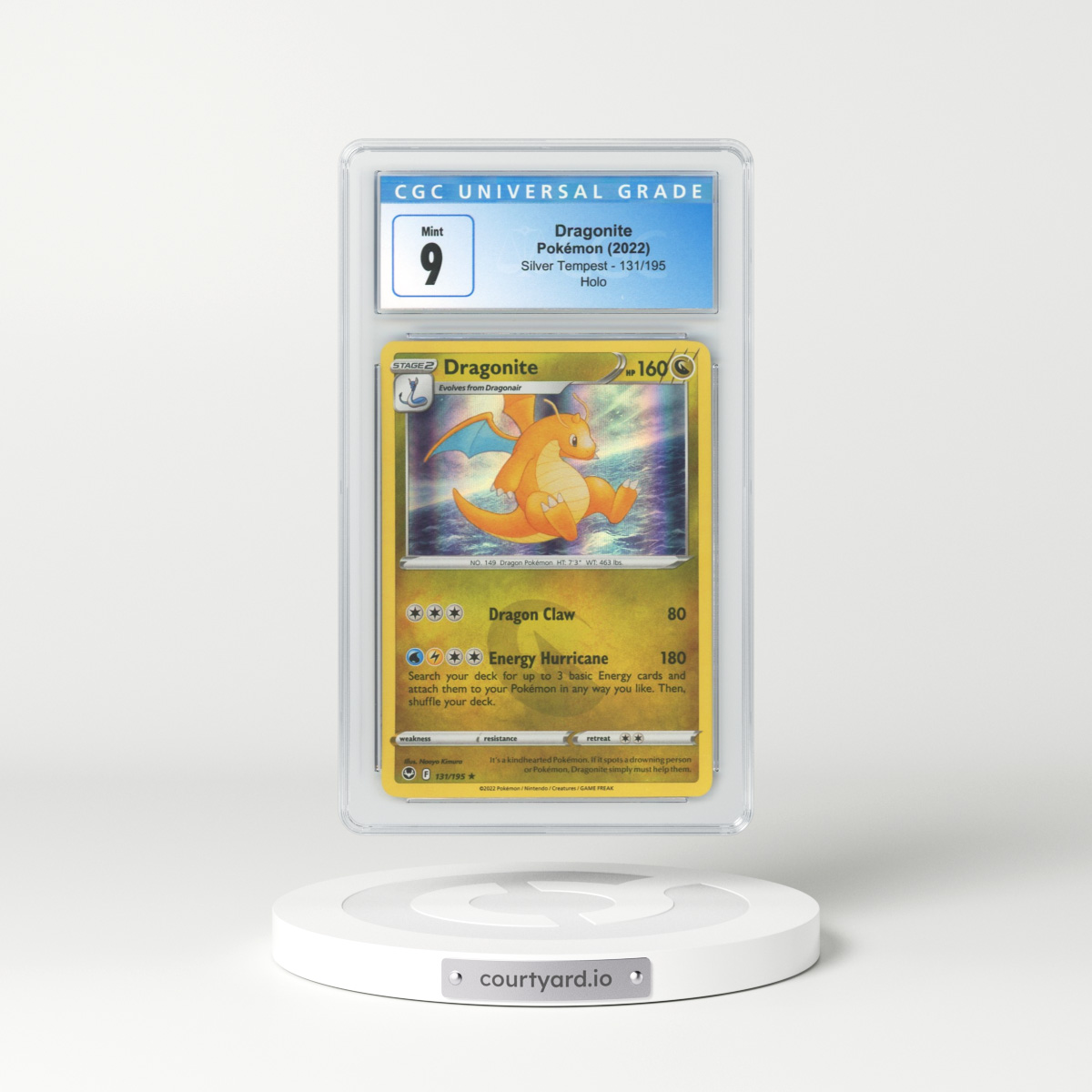2022 Silver Tempest #131 Dragonite - Holo (CGC 9 MINT)