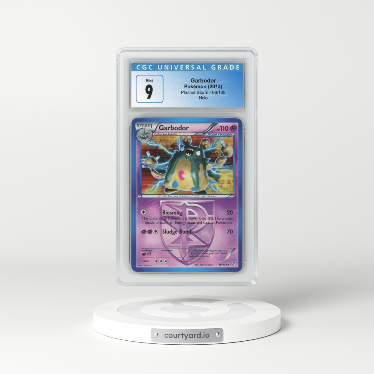 2012 Plasma Storm #66/135 Garbodor - Holo (CGC 9 MINT)
