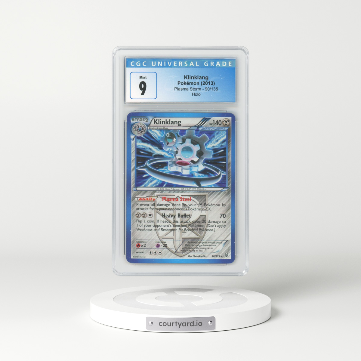 2012 Plasma Storm #90/135 Klinklang - Holo (CGC 9 MINT)