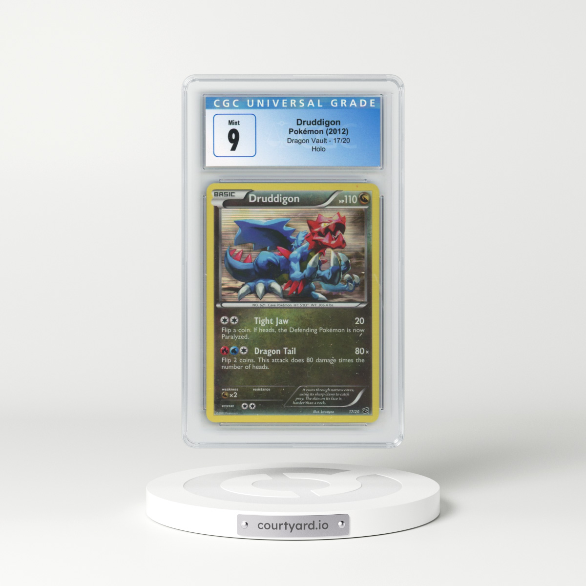 2012 Dragon Vault #17/20 Druddigon - Holo (CGC 9 MINT)