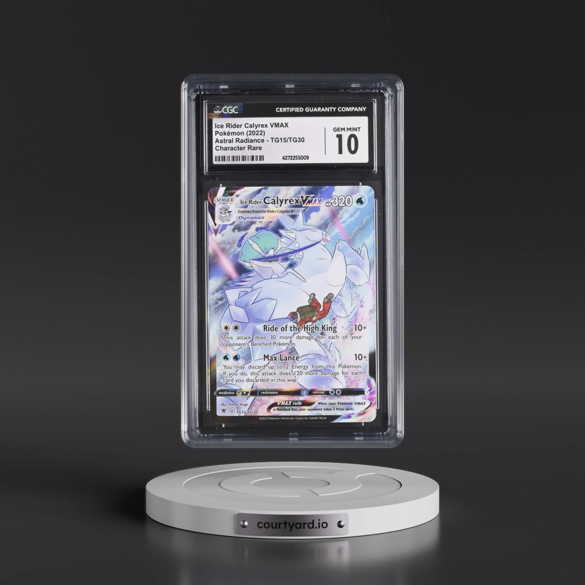 Astral Radiance #TG15/TG30 Ice Rider Calyrex VMAX - Trainer Gallery Holo (CGC 10 GEM MINT)