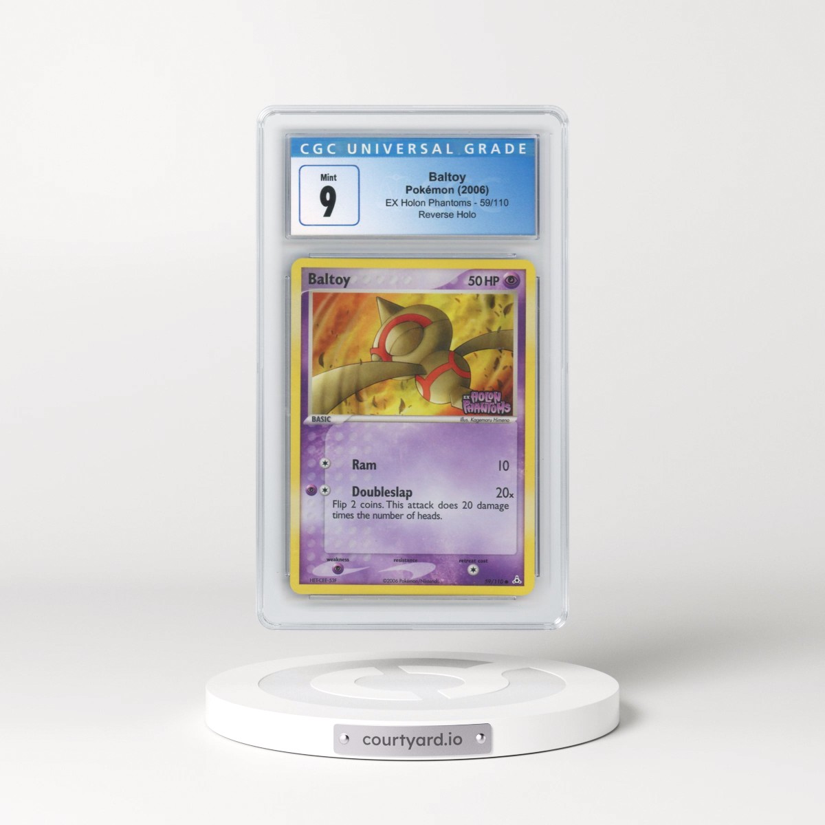 2006 EX Holon Phantoms #59/110 Baltoy - Reverse Holo (CGC 9 MINT)