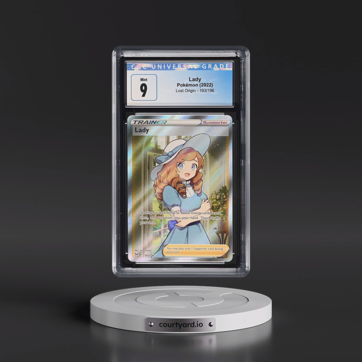2022 Lost Origin #193/196 Lady - Ultra Rare Holo (CGC 9 MINT)