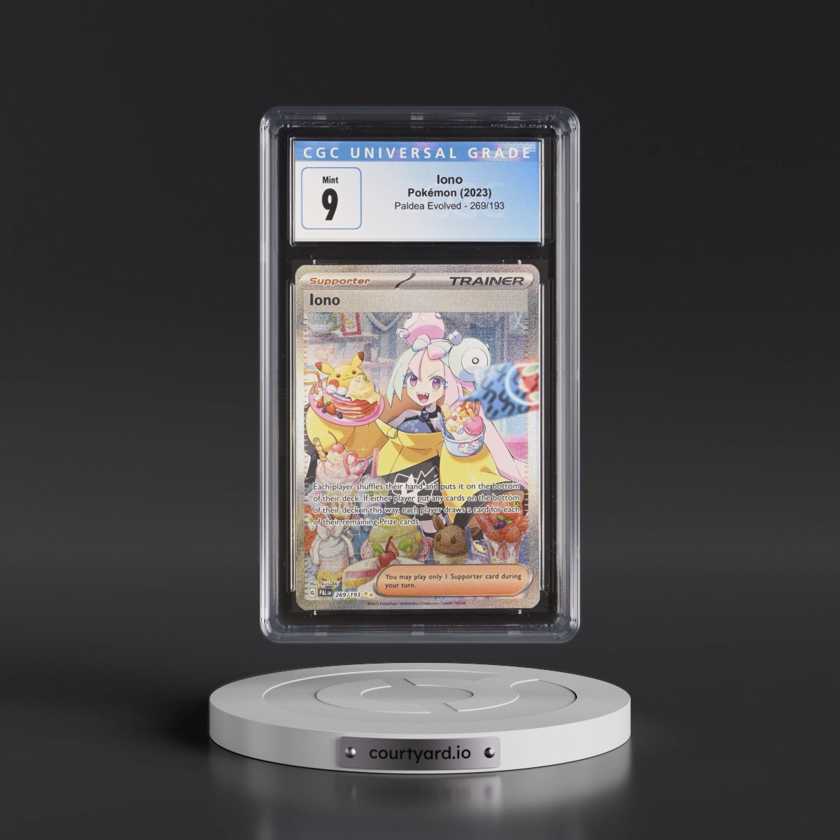 2023 Paldea Evolved - PAL EN #269/193 Iono - Special Illustration Rare (Holo) (CGC 9 MINT)