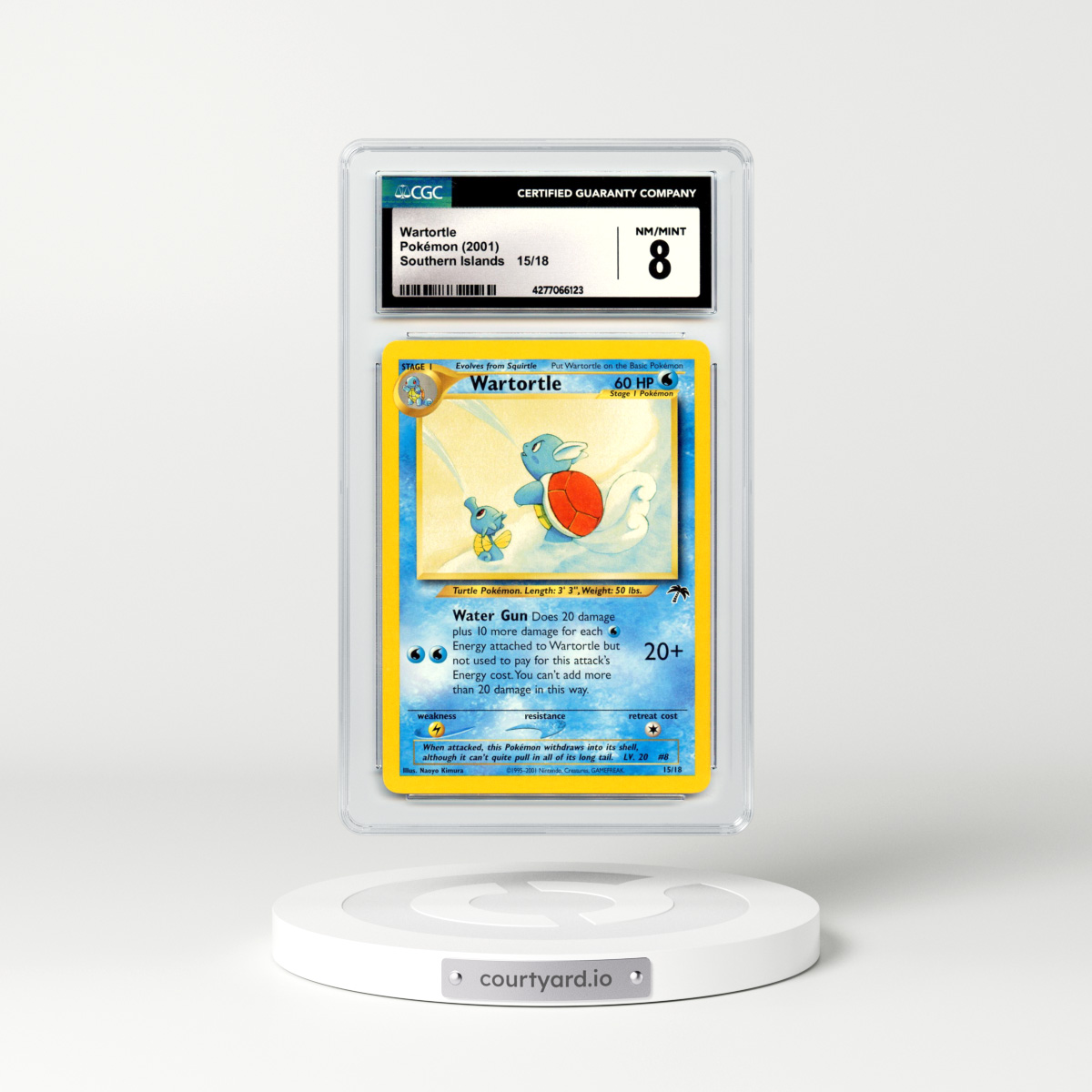 2001 Southern Islands #15 Wartortle (CGC 8 NM-MT)