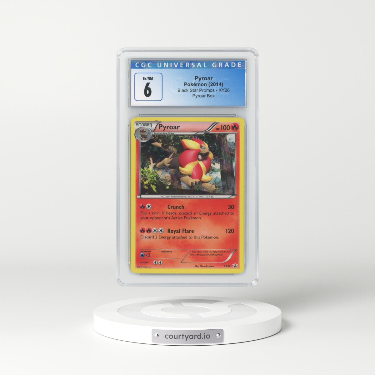 2014 XY Promos #XY26 Pyroar (CGC 6 EX-NM)
