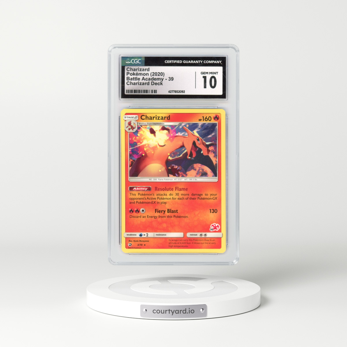 2020 Battle Academy #39 Charizard - Charizard Deck (CGC 10 GEM MINT)