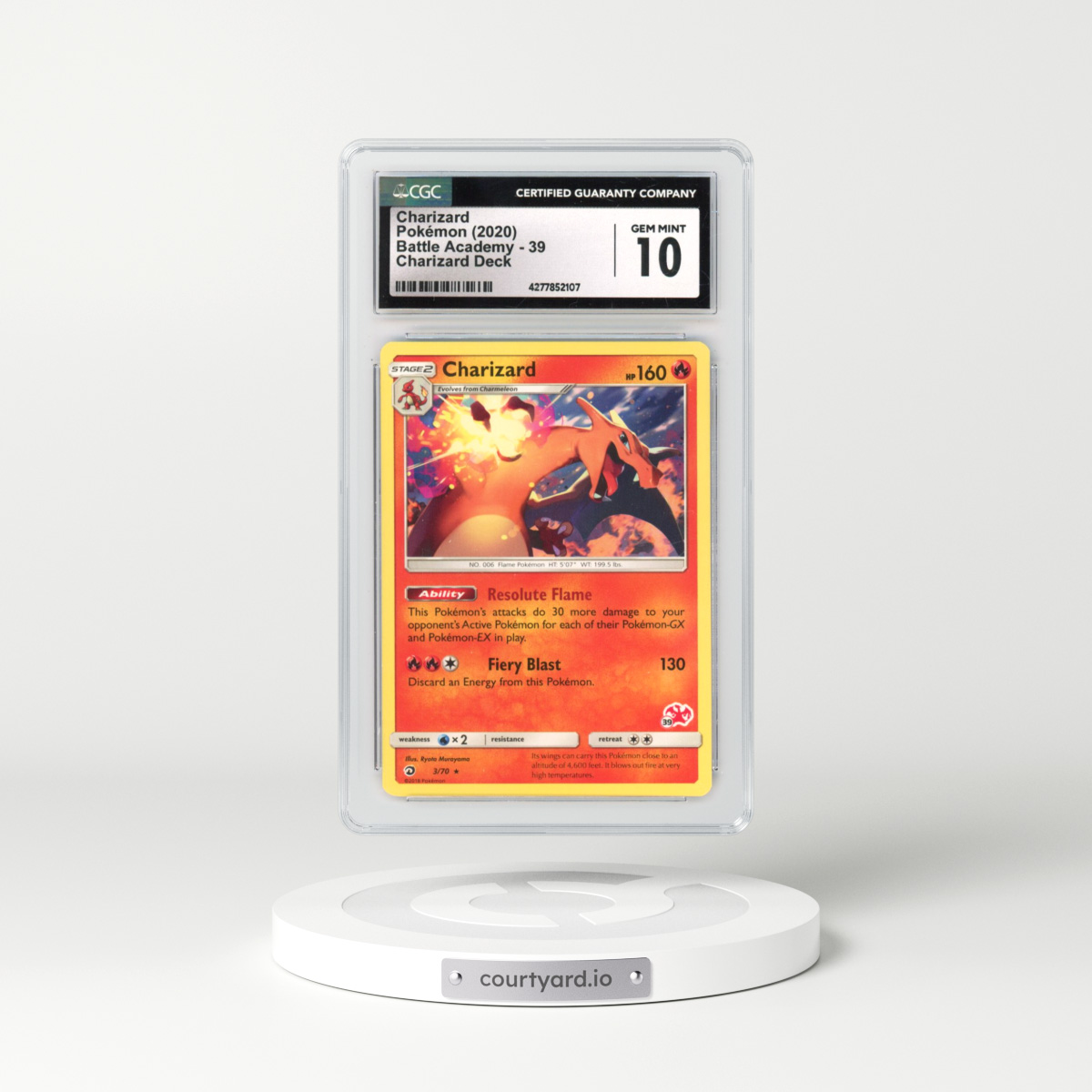 2020 Battle Academy #39 Charizard - Charizard Deck (CGC 10 GEM MINT)