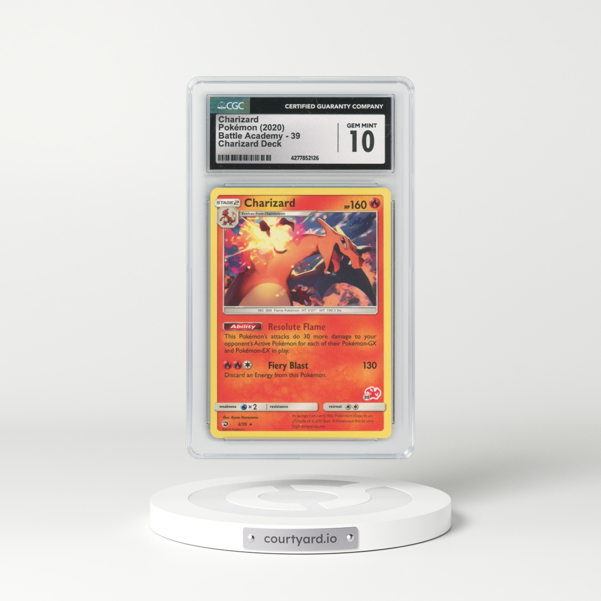 2020 Battle Academy #39 Charizard - Charizard Deck (CGC 10 GEM MINT)