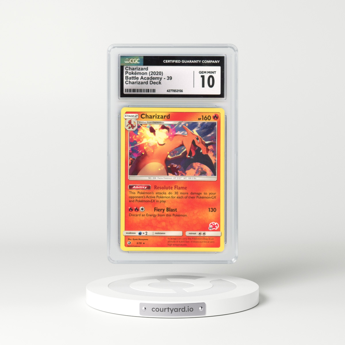 2020 Battle Academy #39 Charizard - Charizard Deck (CGC 10 GEM MINT)
