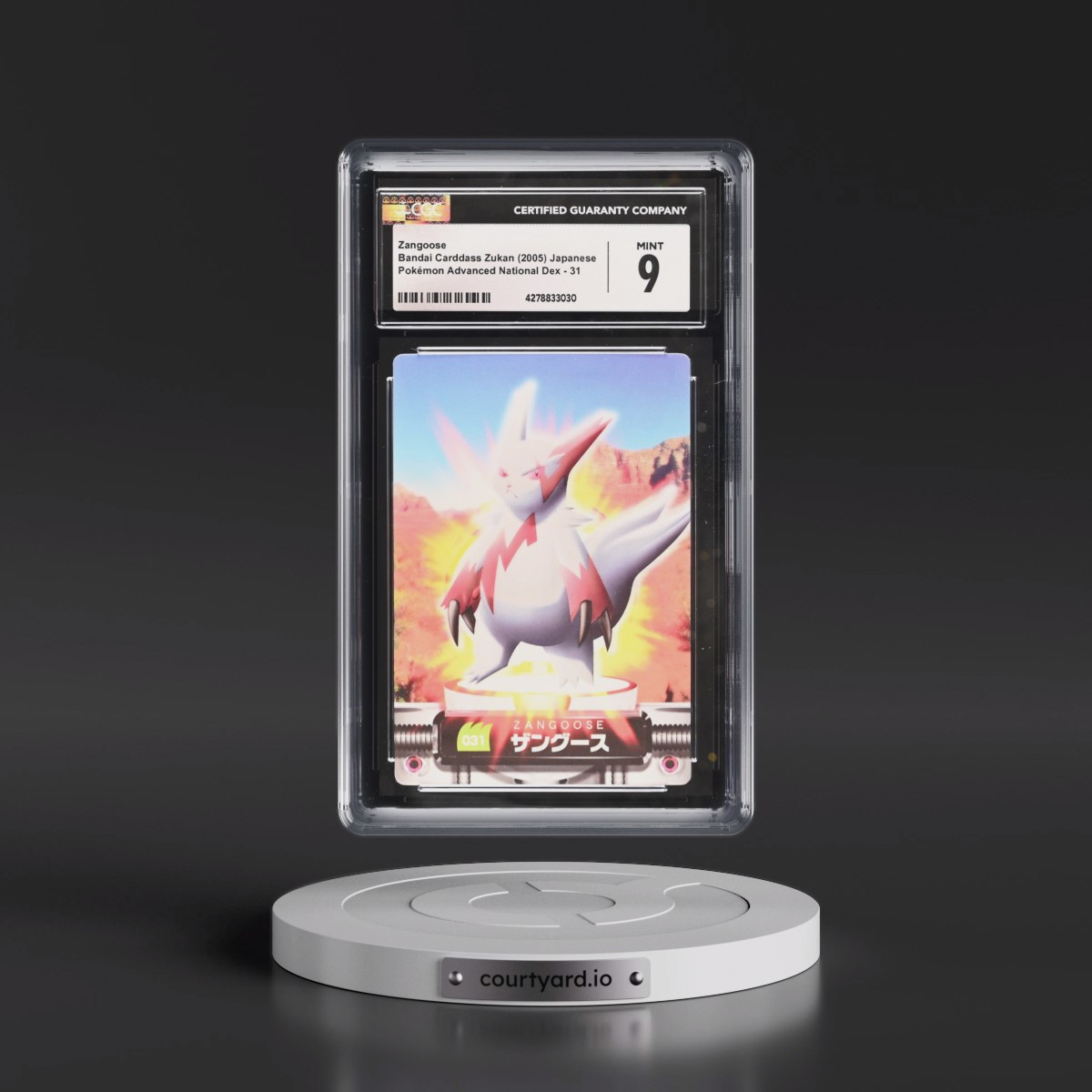 2005 Base Set (2005)(Bold Romanji Back) #031 Zangoose (CGC 9 MINT)