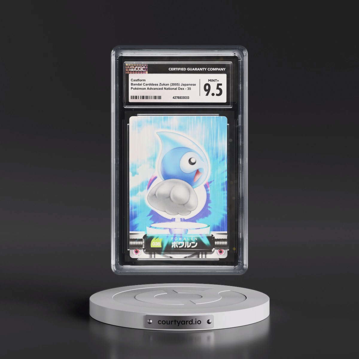 2003 Base Set (2005)(Bold Romanji Back) #035 Castform (CGC 9.5 MINT+)