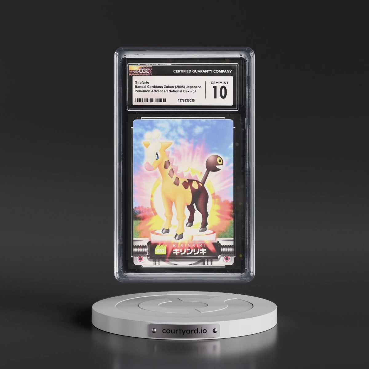 2003 Base Set (2005)(Bold Romanji Back) #037 Girafarig (CGC 10 GEM MINT)