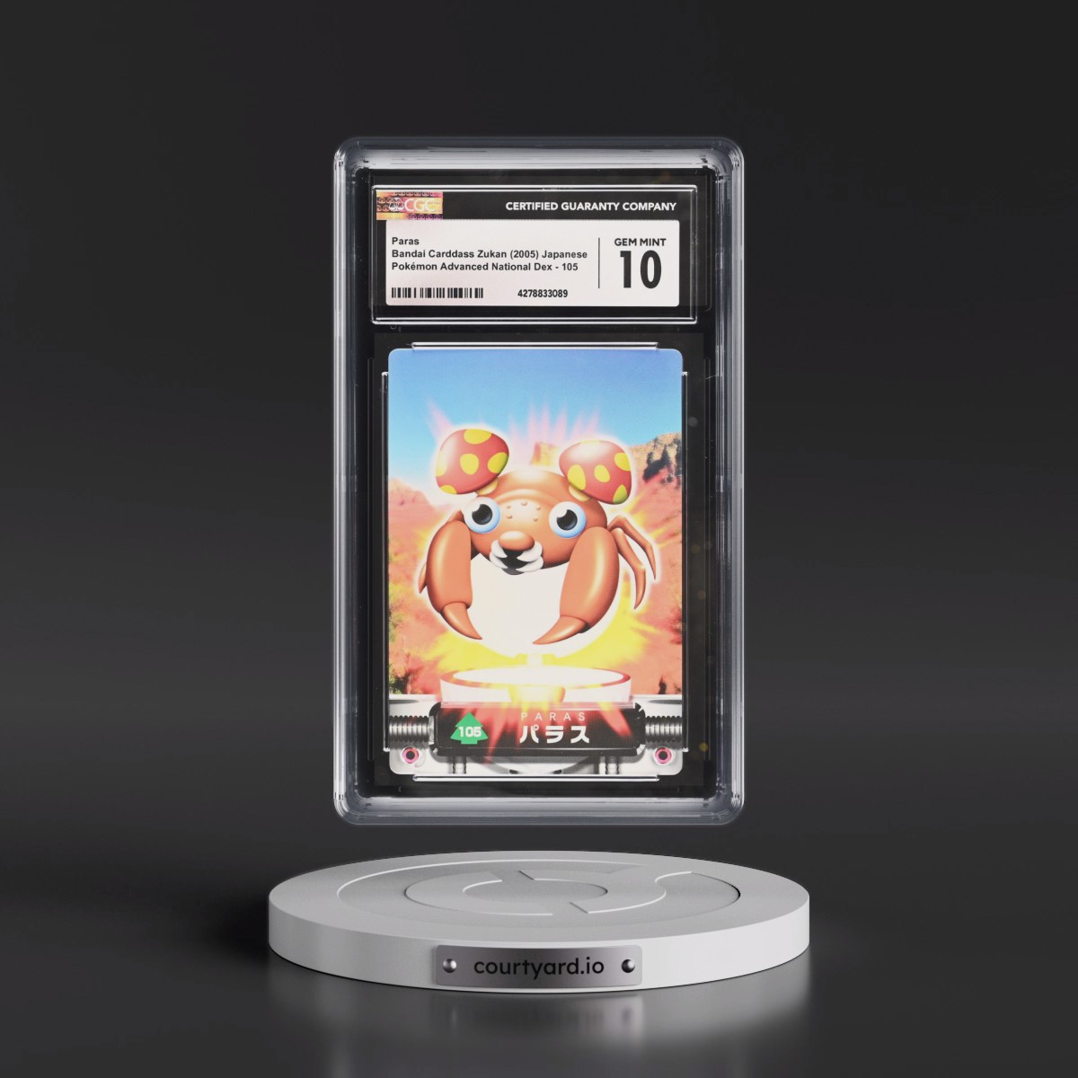 2003 Base Set (2004)(Non Bold Romanji Back) #105 Paras (CGC 10 GEM MINT)