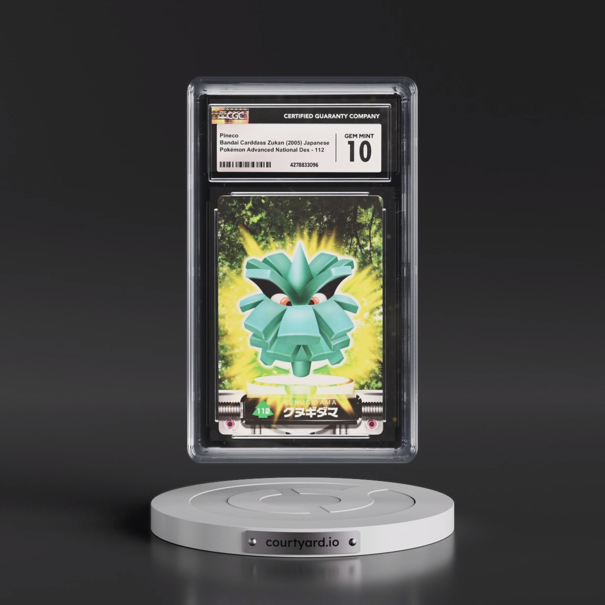 2003 Base Set (2005)(Bold Romanji Back) #112 Pineco (CGC 10 GEM MINT)