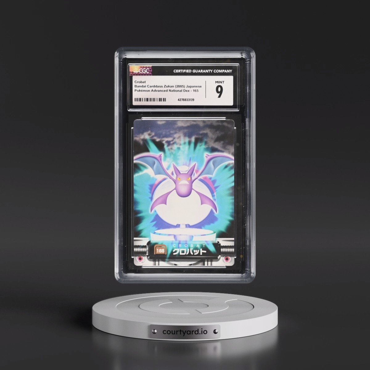 2003 Base Set (2005)(Bold Romanji Back) #165 Crobat (CGC 9 MINT)