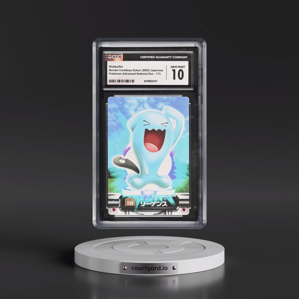 2003 Base Set (2005)(Bold Romanji Back) #173 Wobbuffet (CGC 10 GEM MINT)