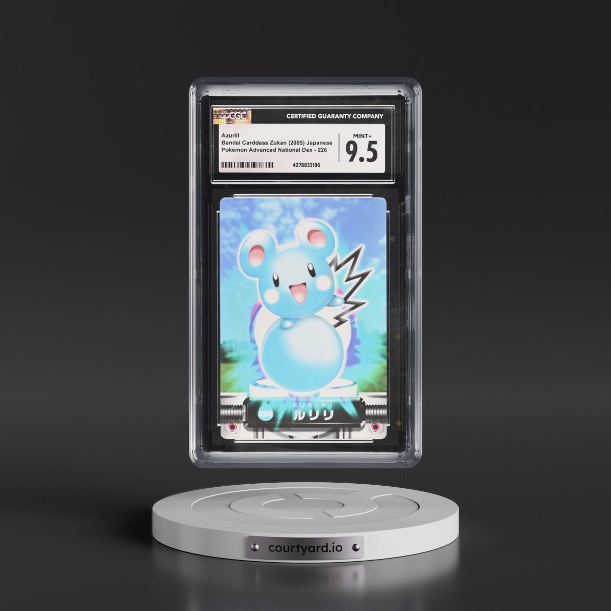 2003 Base Set (2005)(Bold Romanji Back) #226 Azurill (CGC 9.5 MINT+)