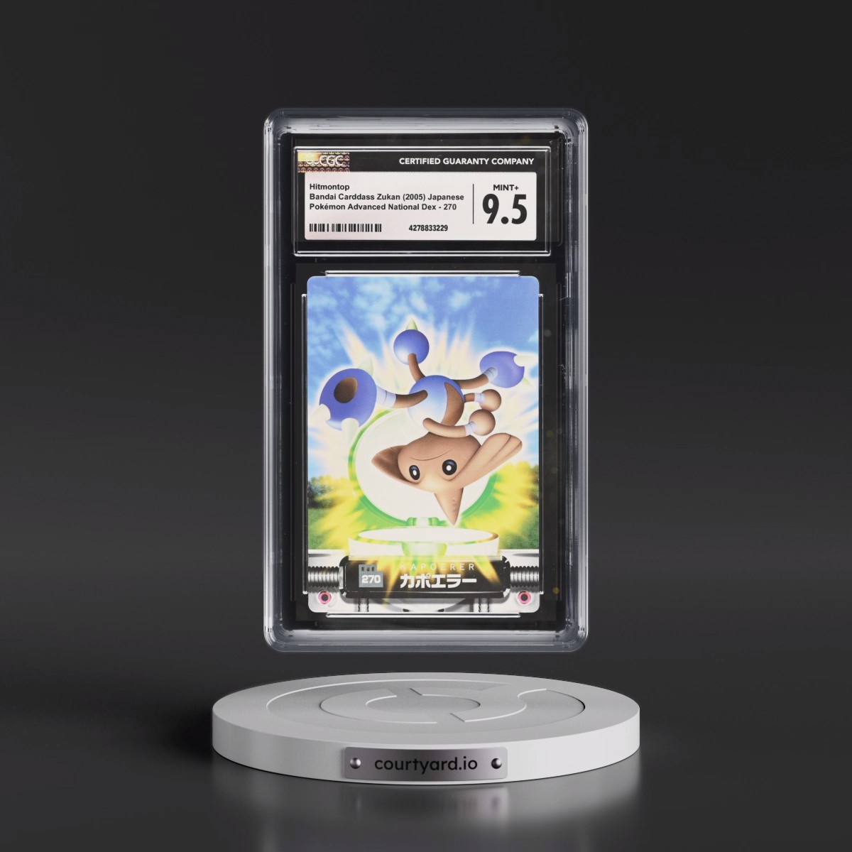 2005 Base Set (2005)(Bold Romanji Back) #270 Hitmontop (CGC 9.5 MINT+)