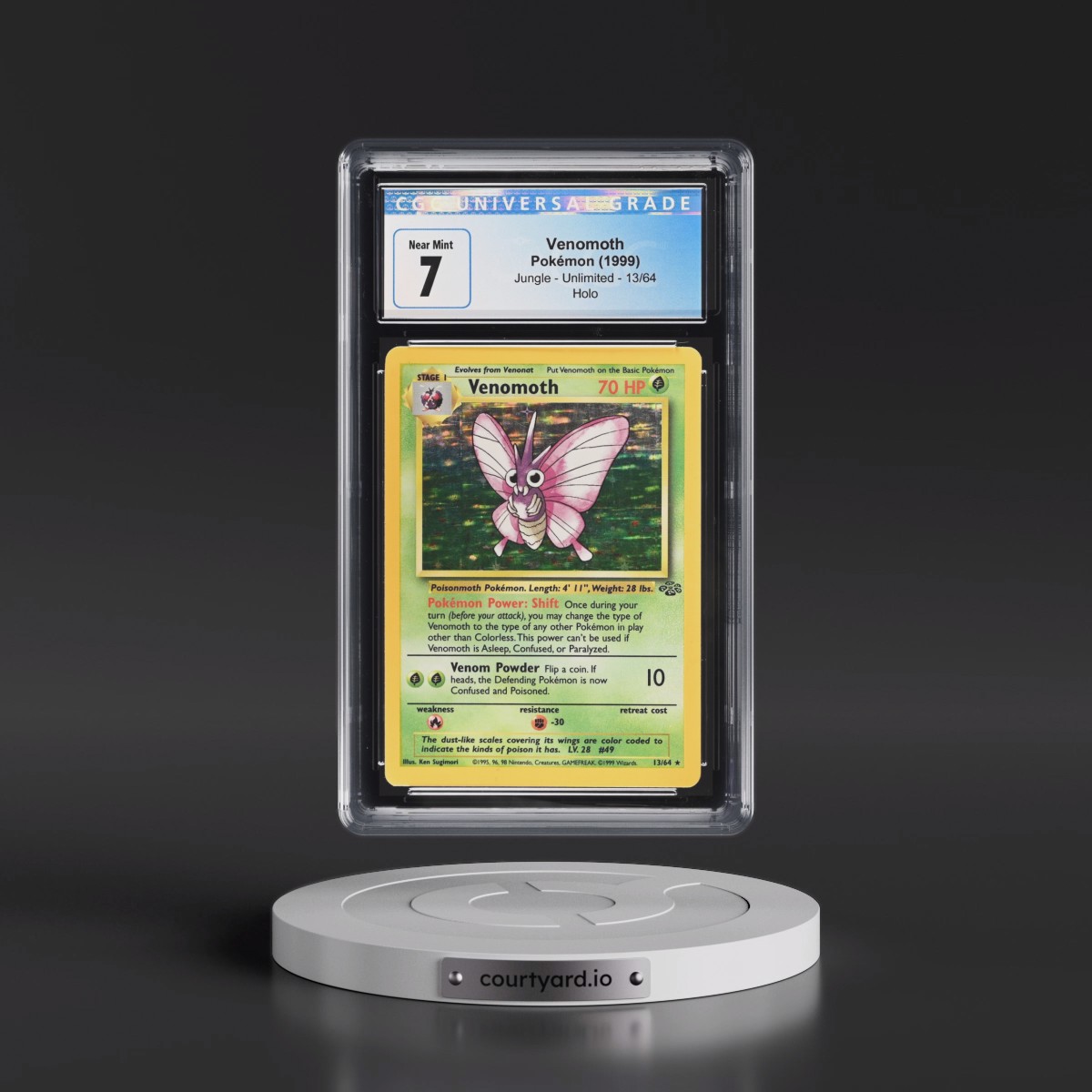 1999 Jungle #13/64 Venomoth - Holo (CGC 7 NM)