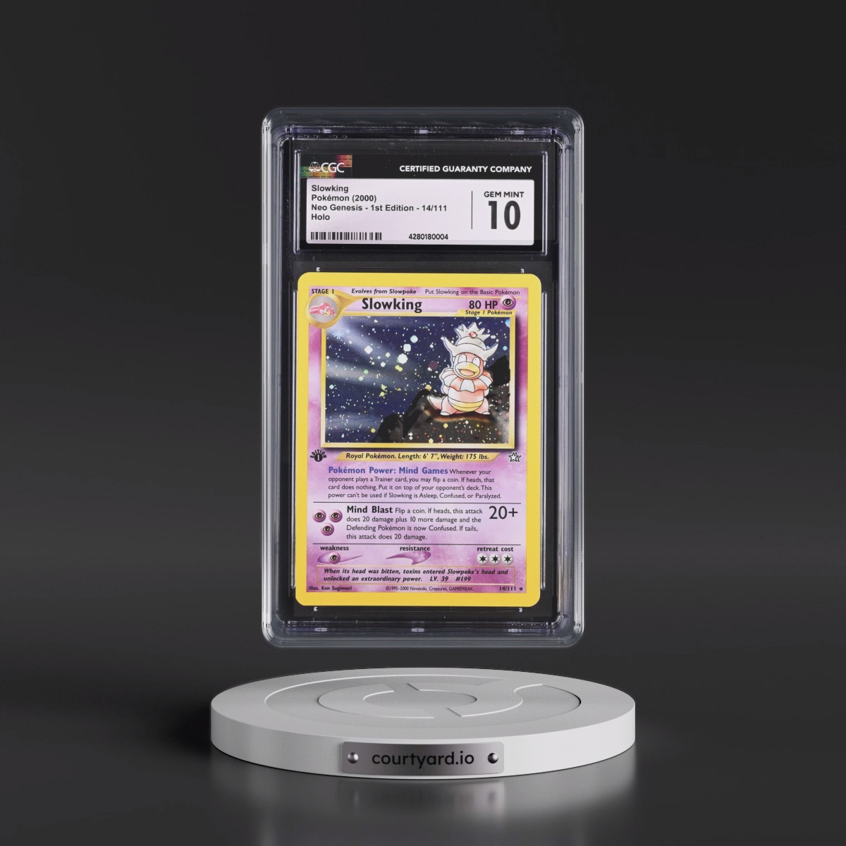 2000 Neo Genesis #14/111 Slowking - 1st Edition Holo (CGC 10 GEM MINT)
