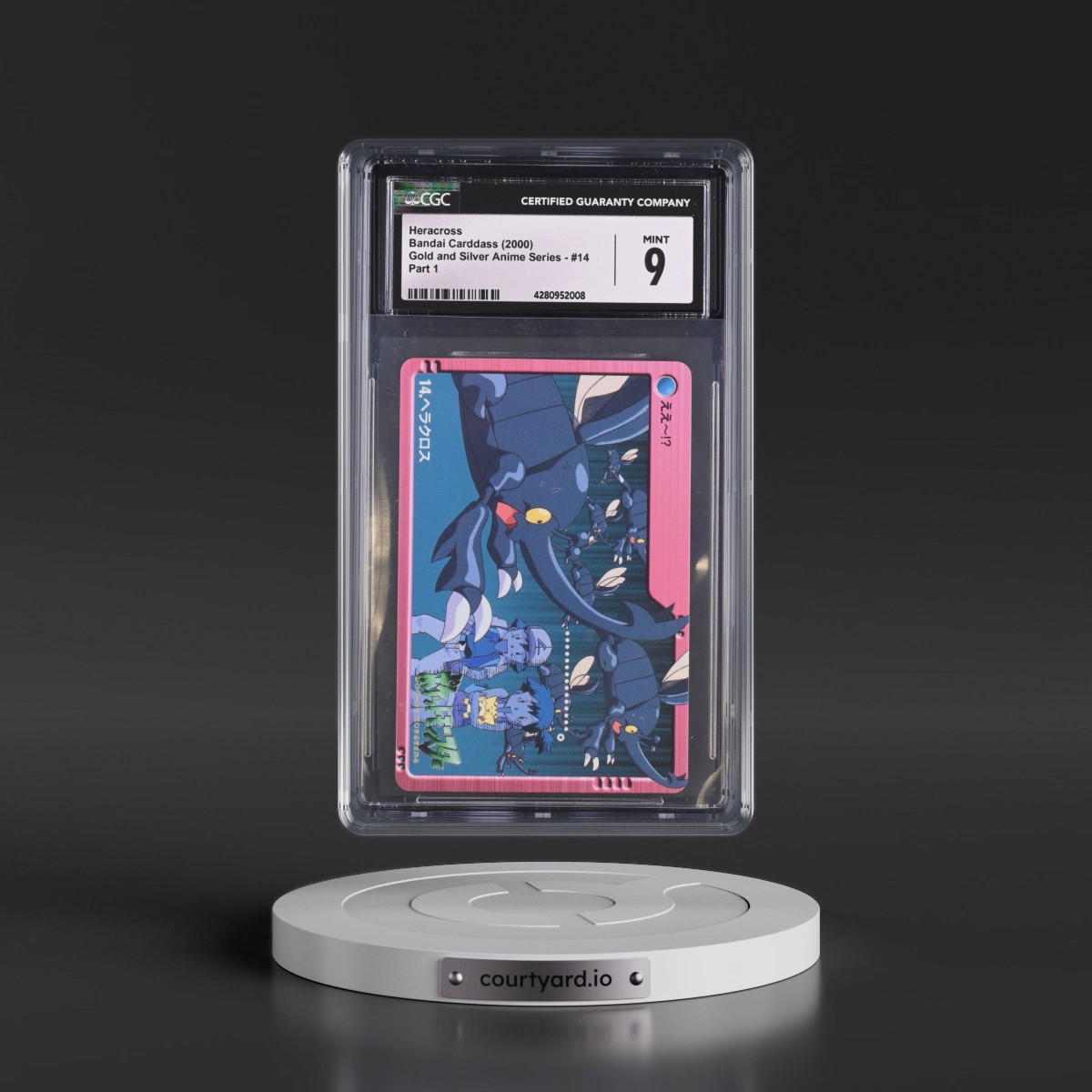 2000 Gold and Silver Anime Series #14 Heracross - Part 1 (CGC 9 MINT)