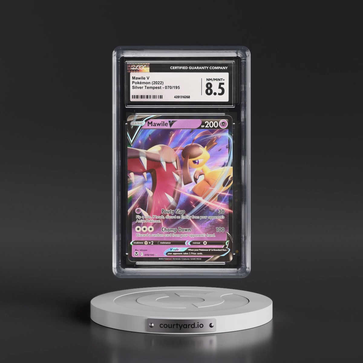 2022 Silver Tempest #070/195 Mawile V - Holo (CGC 8.5 NM-MT+)