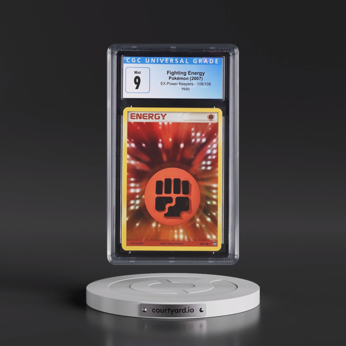 2007 EX Power Keepers #108/108 Fighting Energy - Holo (CGC 9 MINT)