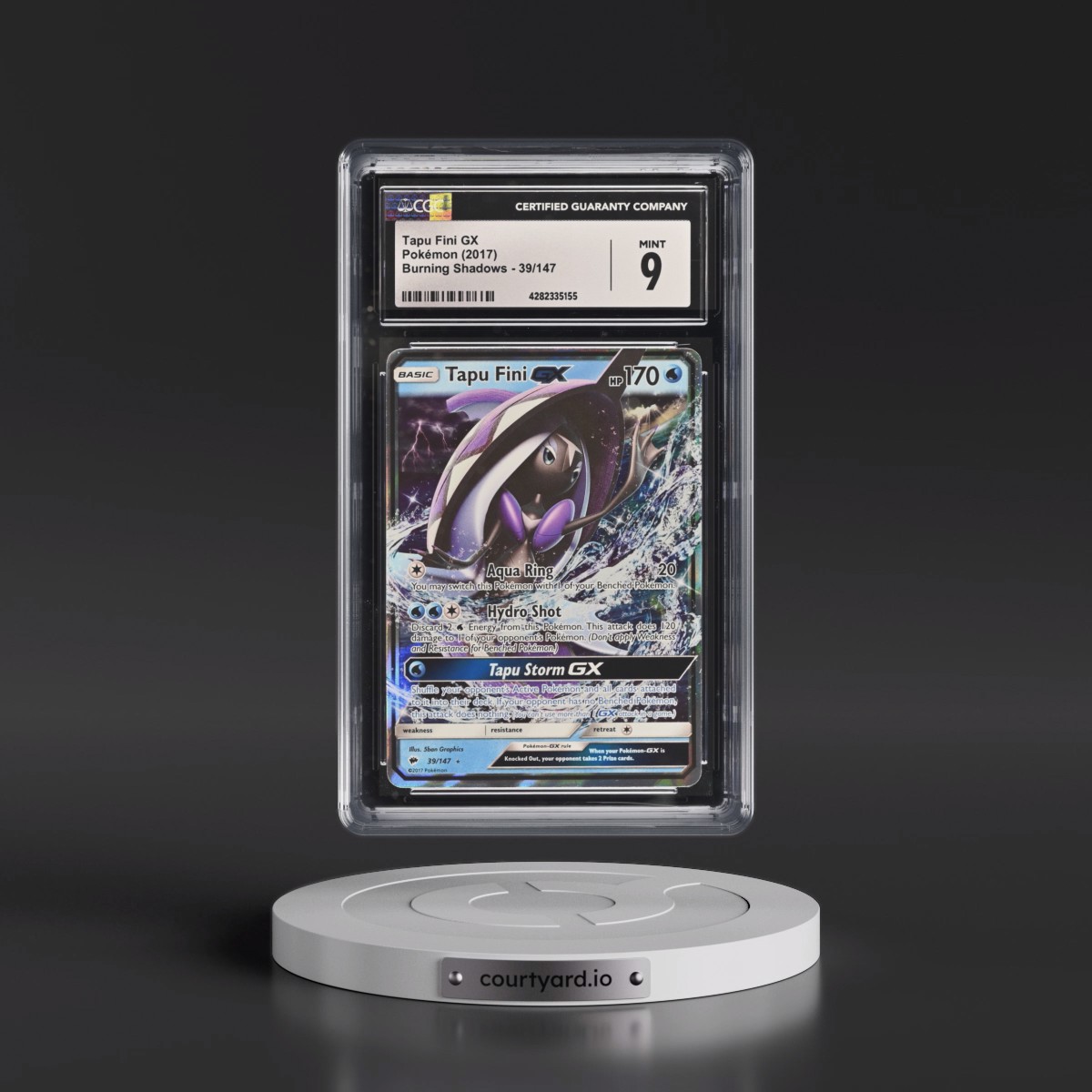 2017 Burning Shadows #39/147 Tapu Fini GX - Holo (CGC 9 MINT)