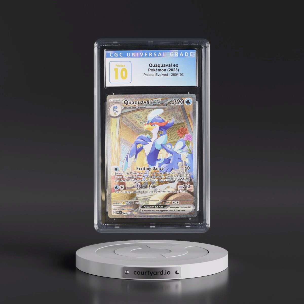 2023 Paldea Evolved - PAL EN #260/193 Quaquaval ex - Special Illustration Rare (Holo) (CGC 10 PRISTINE)