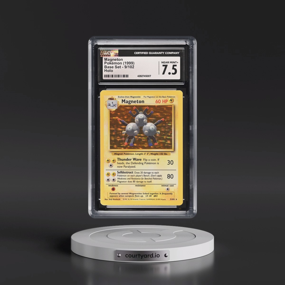 1999 Base Set #9/102 Magneton - Holo (CGC 7.5 NM+)