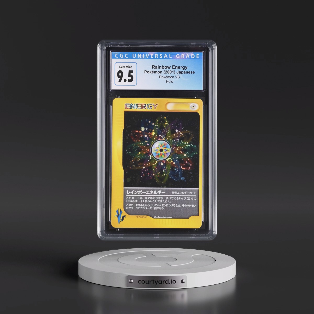 2001 Pokémon VS Rainbow Energy - Holo CGC 10